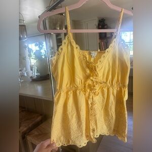 Tuckernuck yellow tie tank
